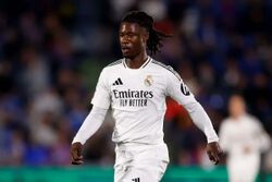 Eduardo Camavinga saat membela Real Madrid pada tahun 2024